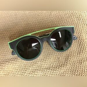 Givenchy Women's Black and Green Sunglasses